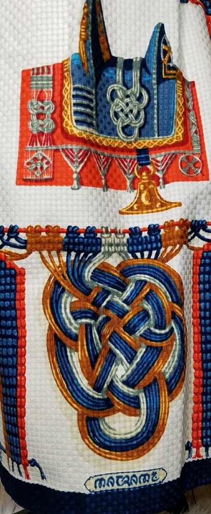 SOLD💞Vintage Hermes Paris Printed Full Maxi - Picture 4 of 8